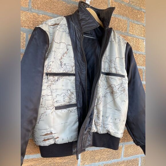 RoundTree & Yorke Lamb Skin Leather pilot jacket large - Picture 14 of 17